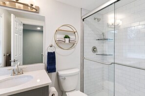 Shower, hair dryer