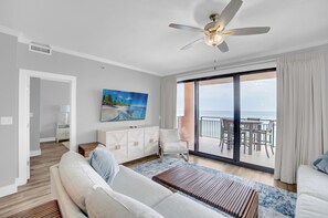 Flat-screen TV - Gulf Front Condo | Outdoor & Indoor Pools! (Orange Beach)