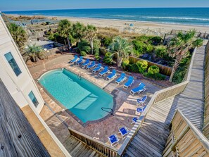 Pool - Coppertop | Oceanfront, Private Pool + Hot Tub (North Topsail Beach)