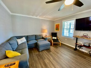 TV, DVD player, offices