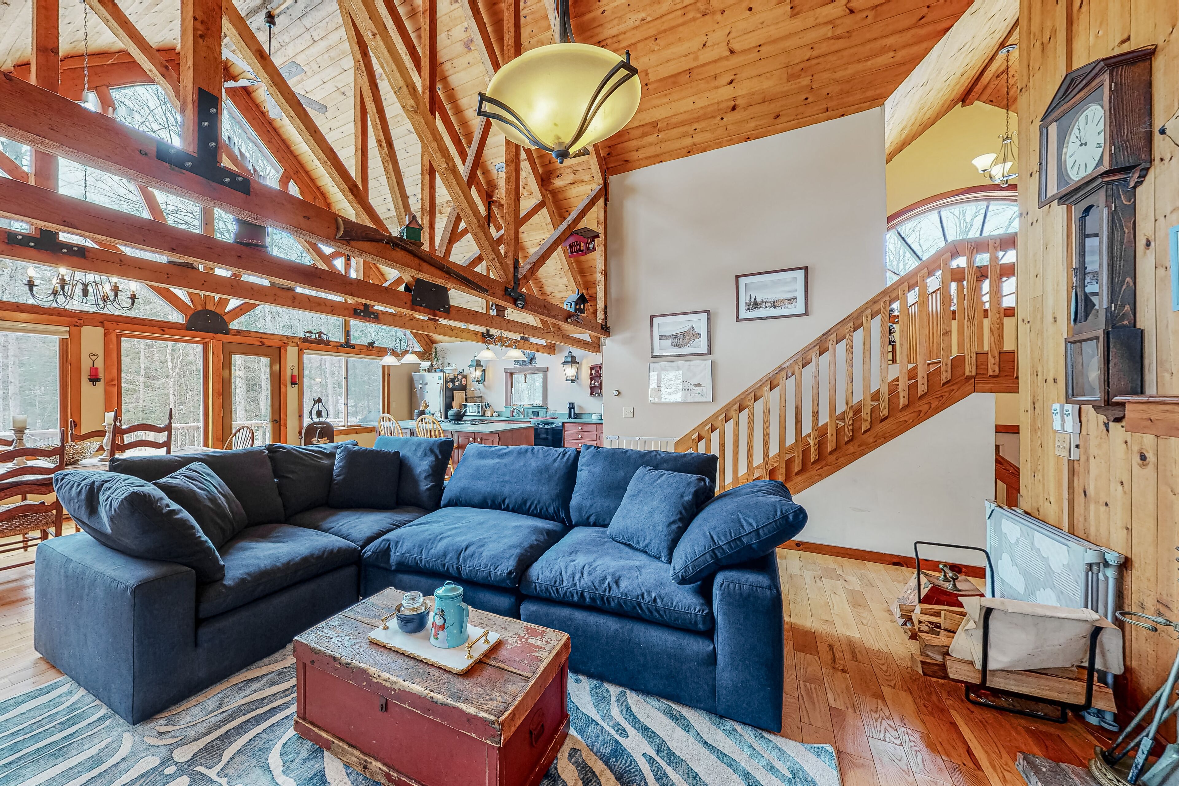 Secluded home with deck, hot tub, wood-burning fireplace, fast WiFi - great view