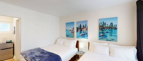 1 bedroom, internet, bed sheets