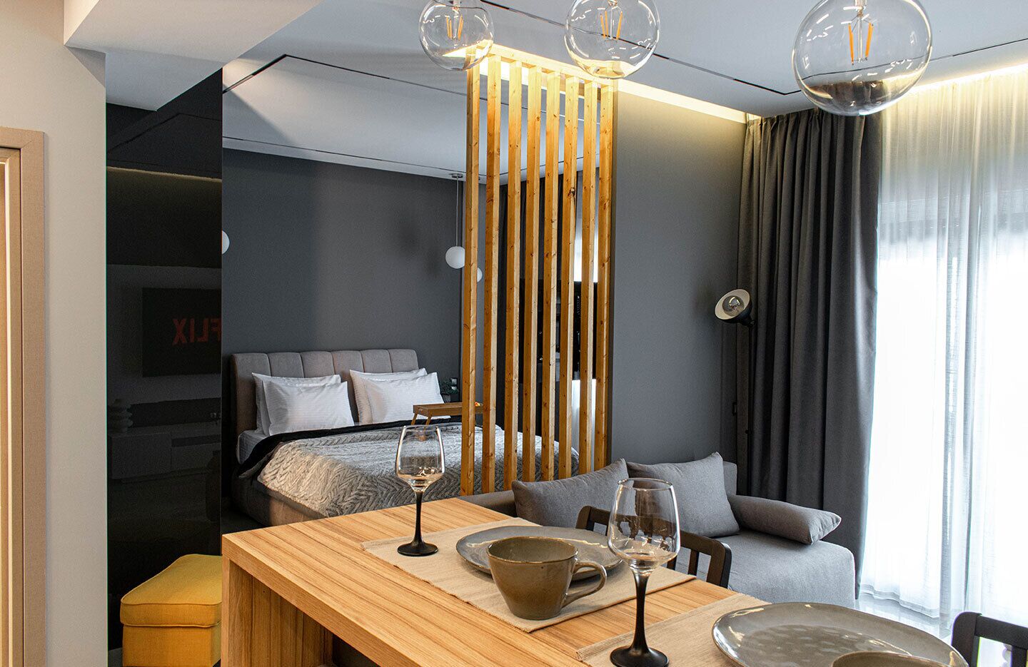 1 chambre, fer et planche à repasser, Wi-Fi, draps fournis