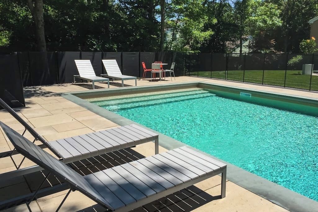 A heated pool