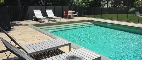 A heated pool