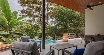 Secluded Luxury Rainforest Villa on the Baru River close to Dominical Beach !