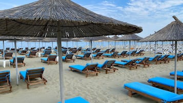 Private beach, white sand