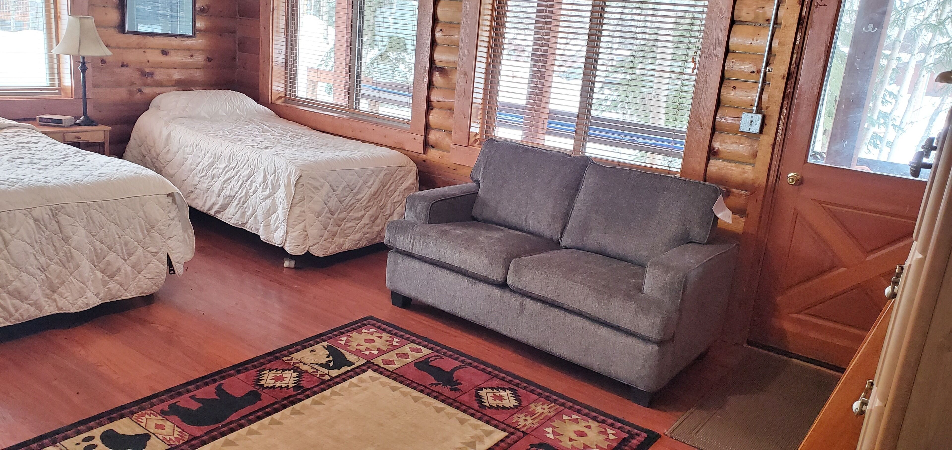 SITKA CABIN, one of our six deluxe furnished cabins on the Peninsula!