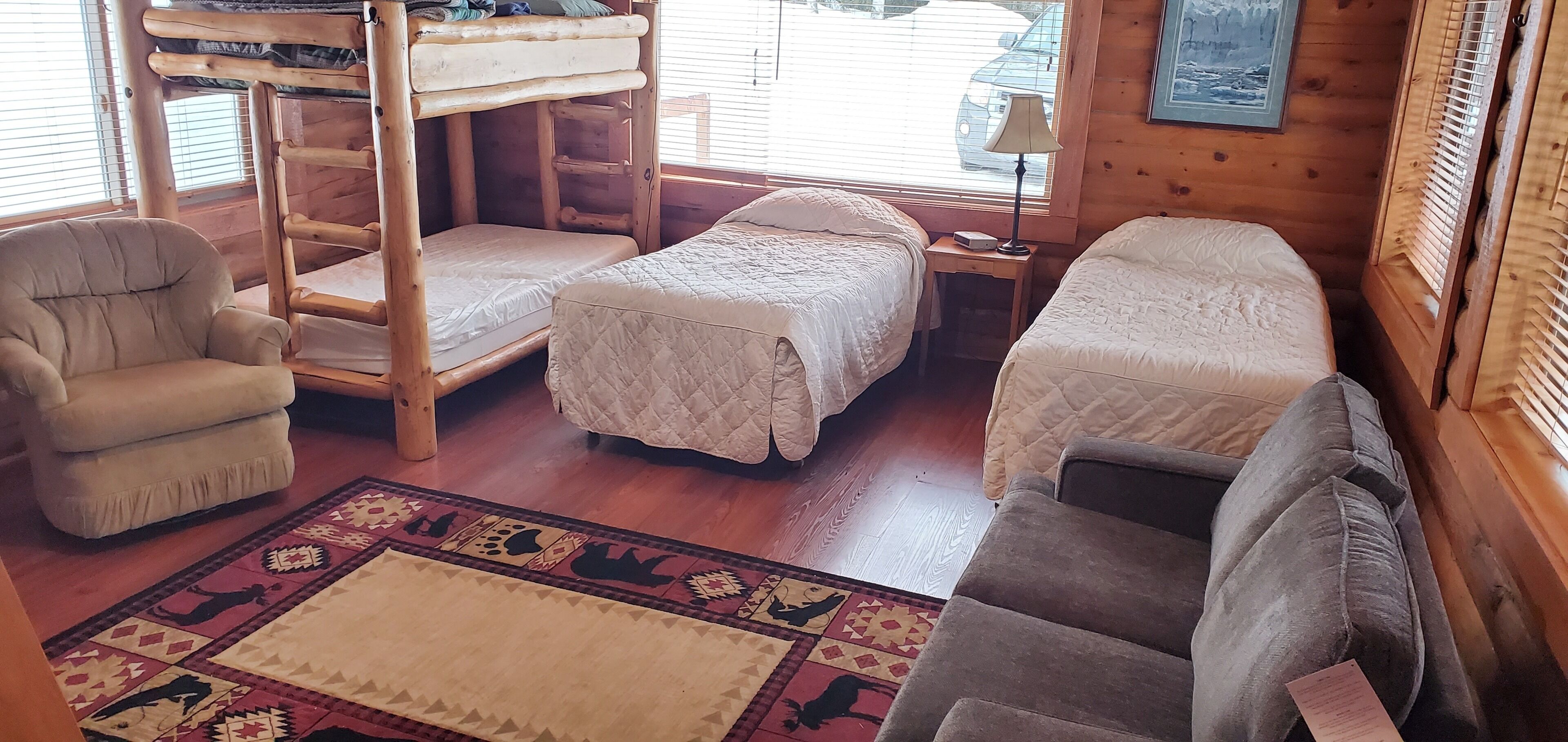 SITKA CABIN, one of our six deluxe furnished cabins on the Peninsula!