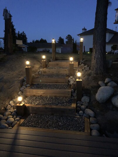 Quiet suite near beach.. Serene setting with patios and space to BBQ