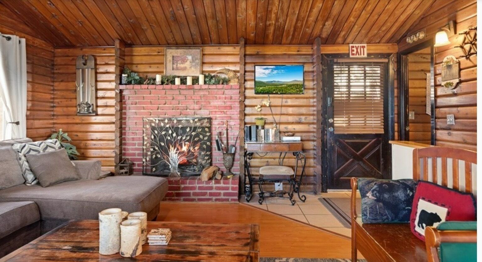 Cozy cabin in the wood