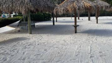 Sun loungers, beach towels