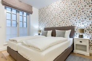 2 bedrooms, in-room safe, iron/ironing board, WiFi