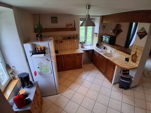 Microwave, oven, stovetop, dishwasher