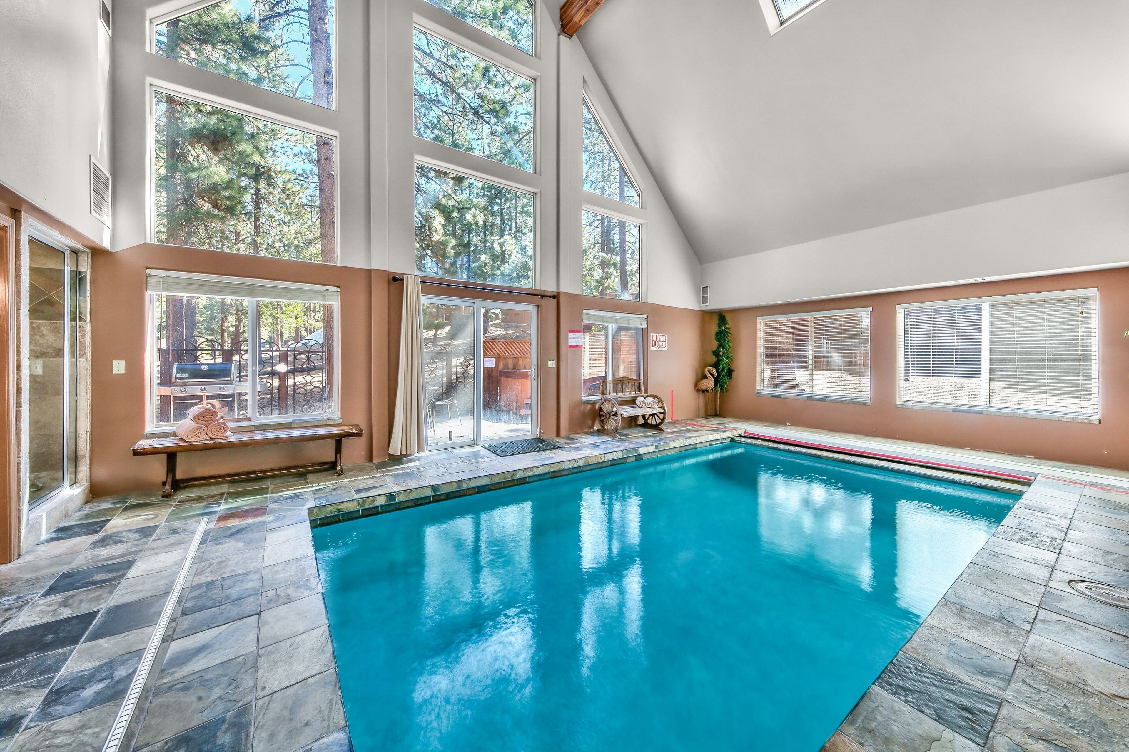 Indoor pool, a heated pool