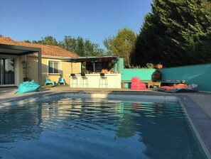 Outdoor pool, a heated pool - In the heart of the vineyards, 15 minutes from Albi, Gaillac and Cordes (Bernac)