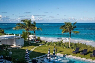 New 8000 SF Ultra-Luxury Beachfront Estate w/Htd P