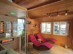 Sauna - Pino24 Comfort vacation apartment 127m², pool and sauna, 3 bathrooms/WC, max. 12 persons (Hallenberg)