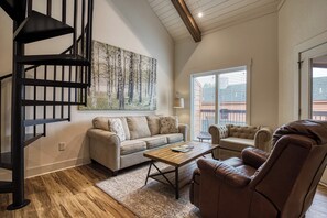 Televisie en een open haard