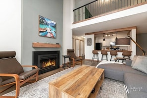 Smart TV, chimenea y servicios de streaming