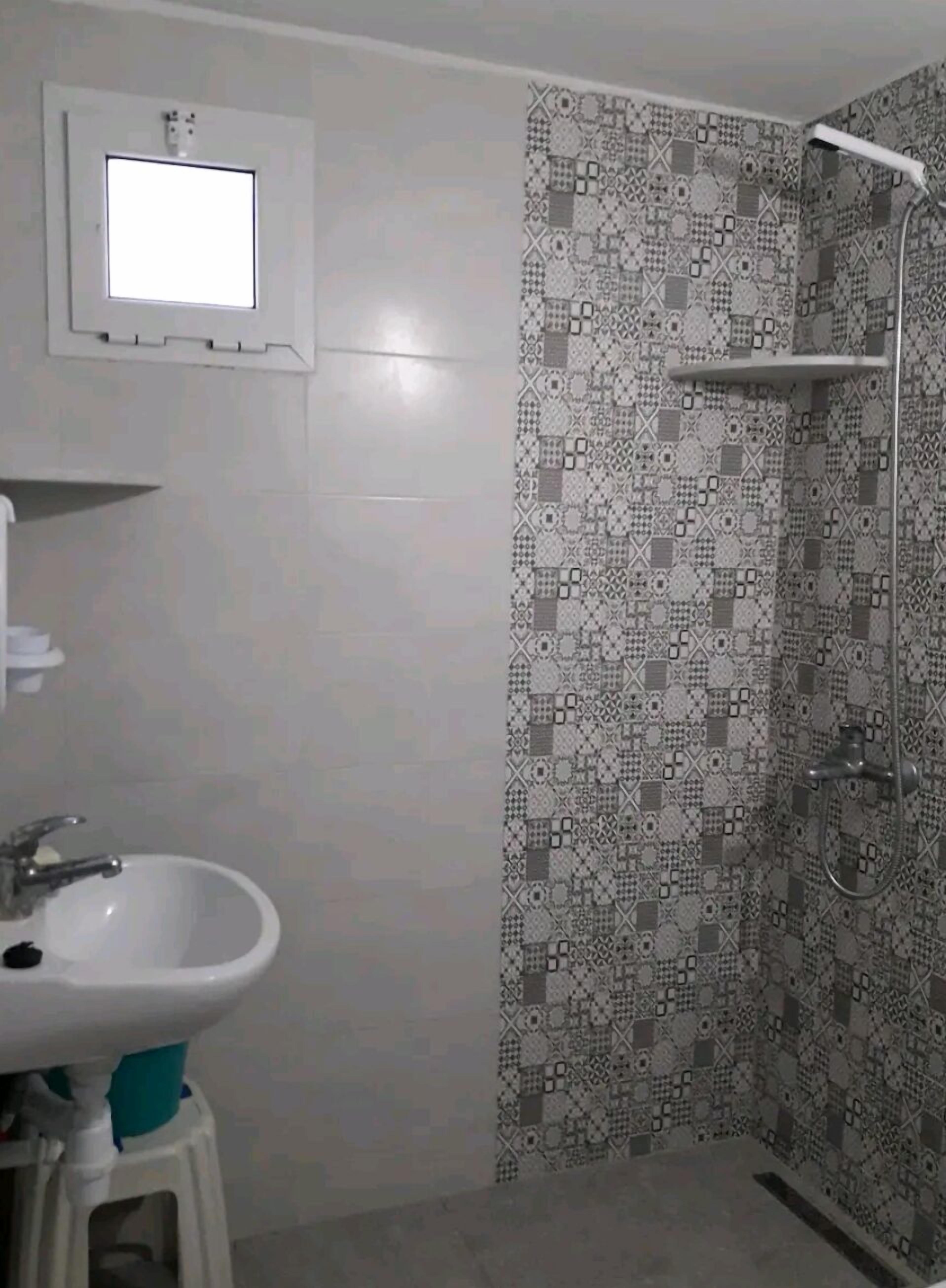 Shower, hair dryer