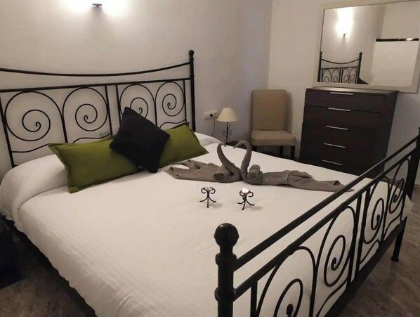 3 bedrooms, iron/ironing board, travel cot, WiFi