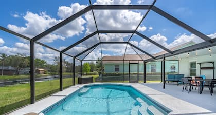 Pool Home That Backs Up to Water- Only 20 Miles to Beautiful Florida Beaches!