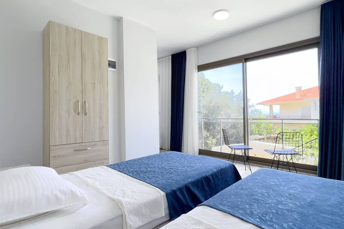 Chambre Familiale, vue mer | Literie de qualité supérieure, lit parapluie, Wi-Fi gratuit