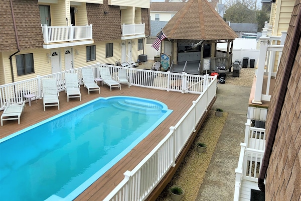 Pool from your living rm balacony