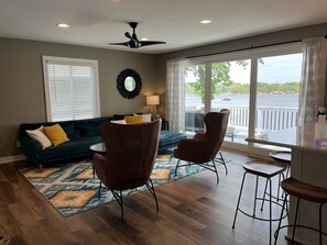 Smart TV, DVD player, books