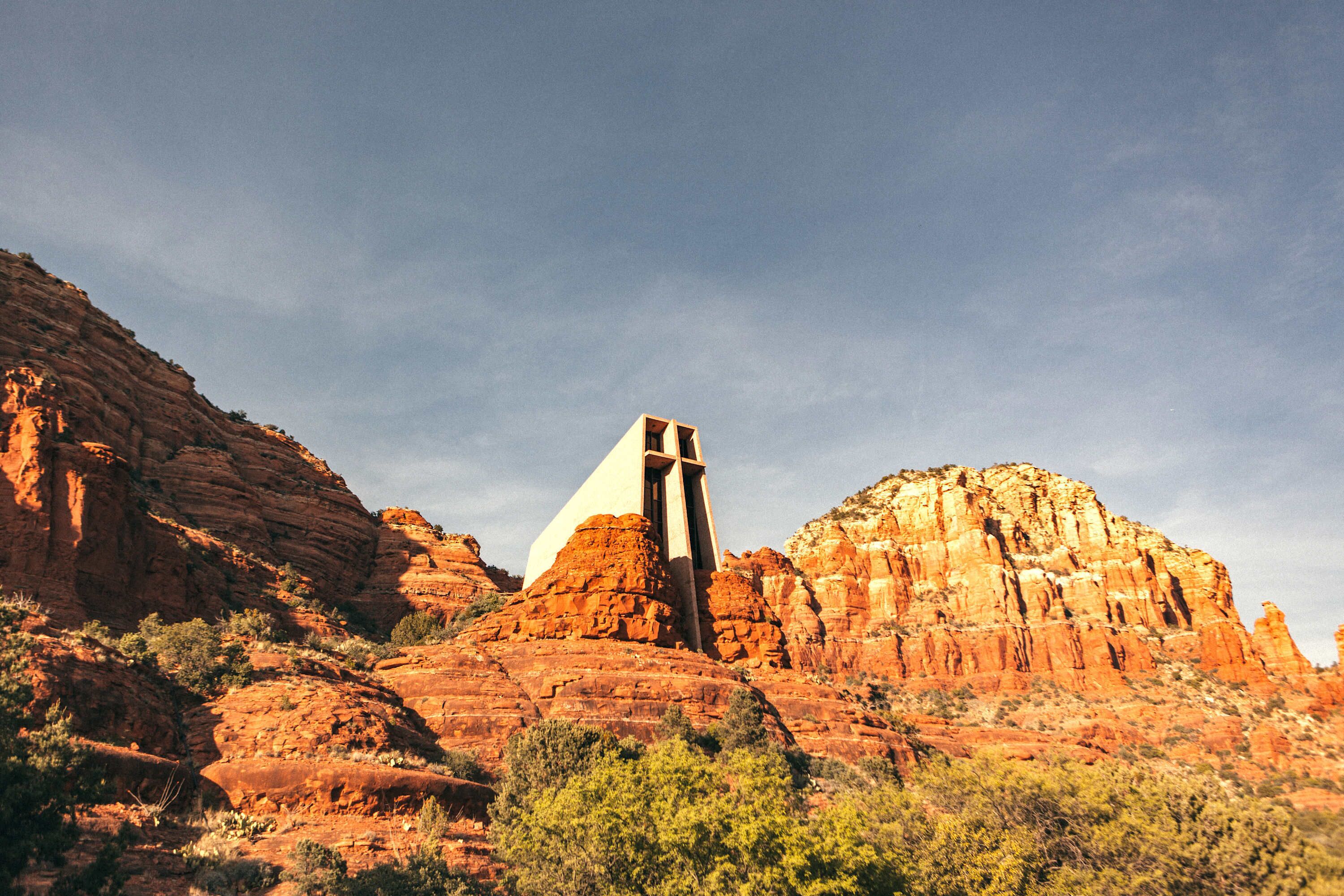The Chapel of the Holy Cross, one of Sedona's most iconic landmarks, just minutes away