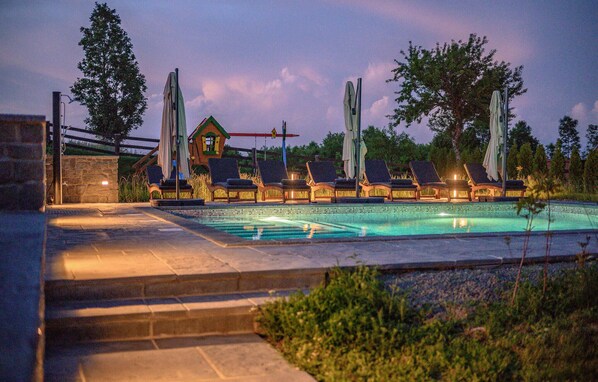 Una piscina climatizada