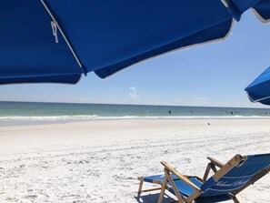 On the beach