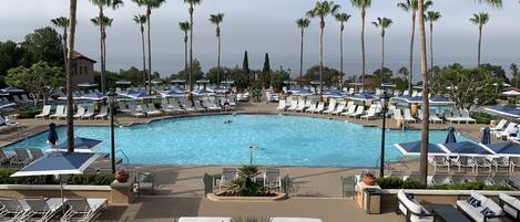 Piscine extérieure, piscine chauffée