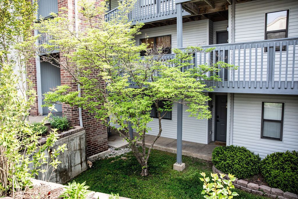 8 steps down to condo