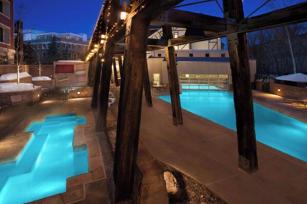 Indoor pool, a heated pool