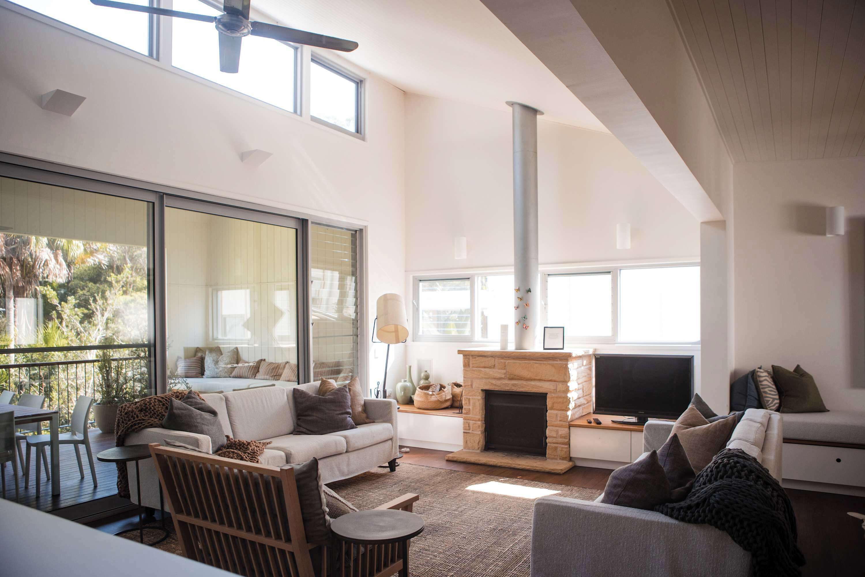 TV, fireplace, video games, offices