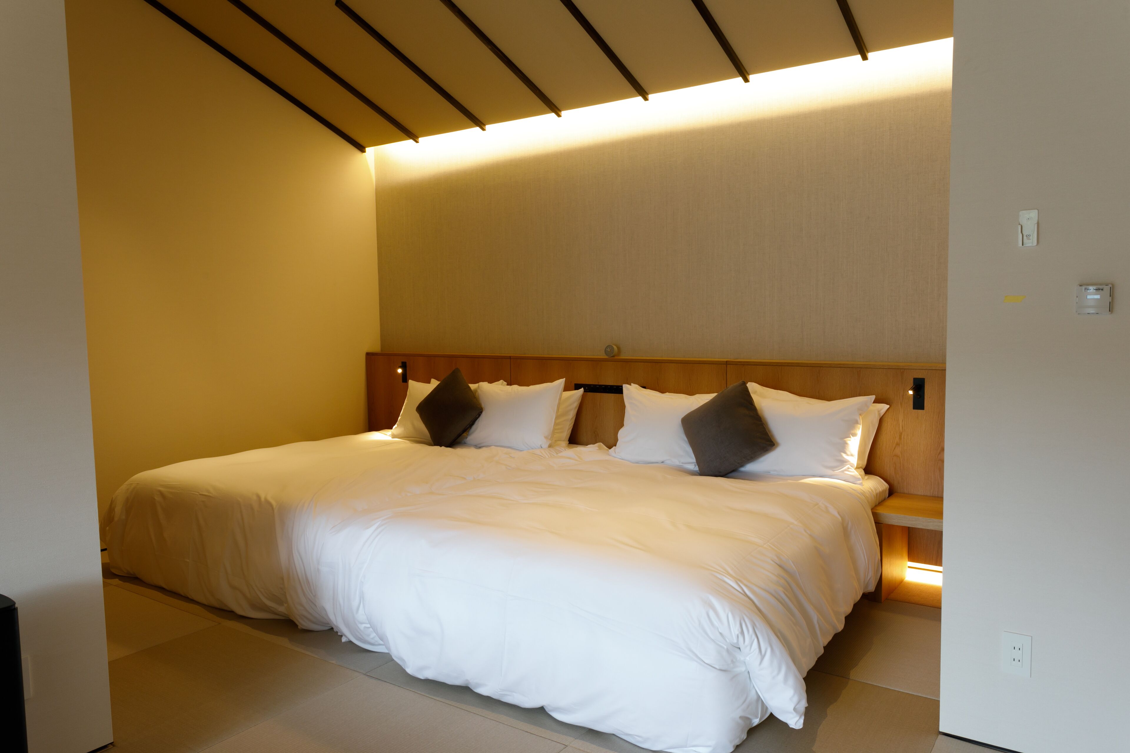 Standard Twin Room with Open Air bath - Non-Smoking | Individually furnished, free WiFi, bed sheets