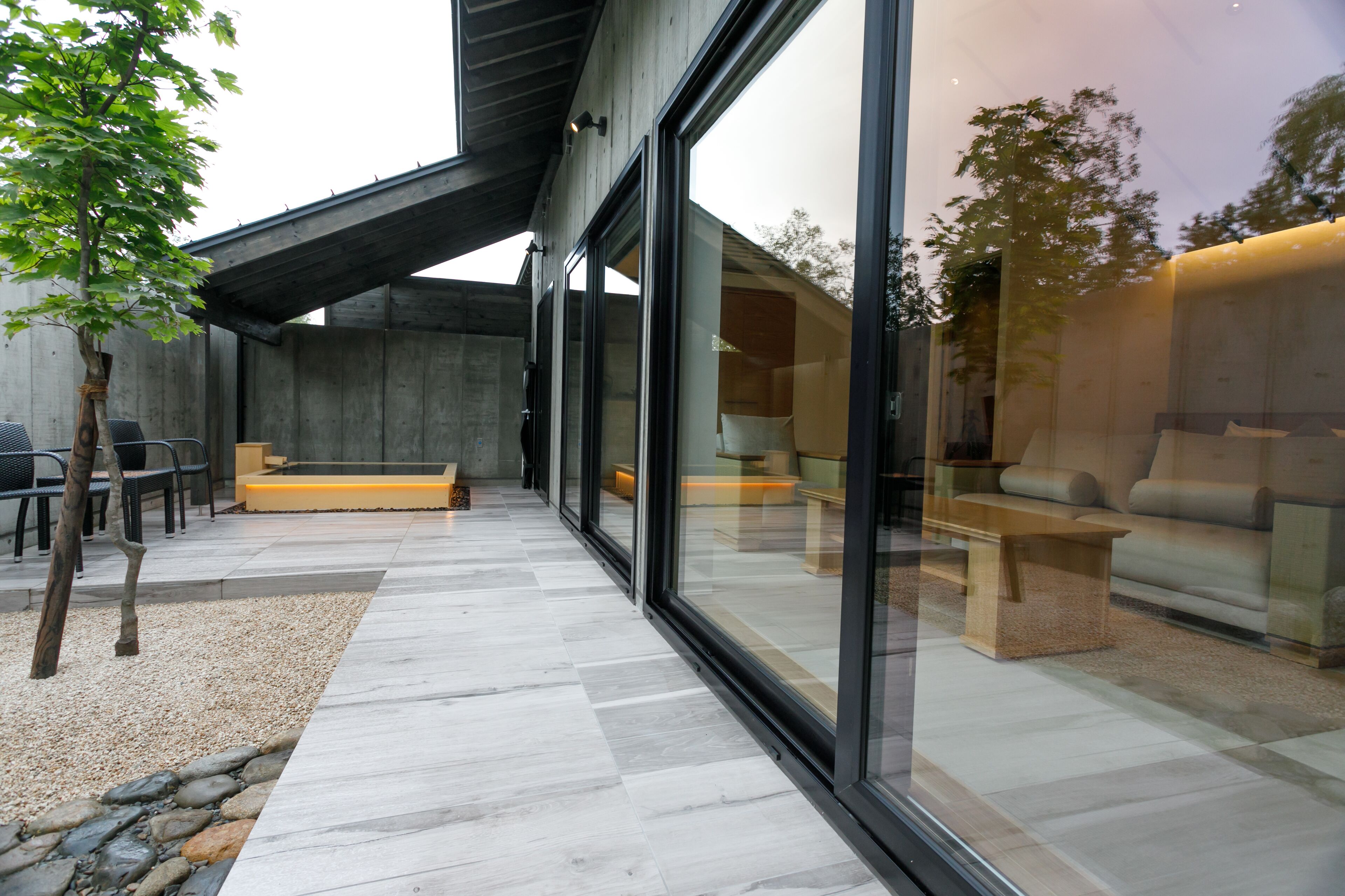 Deluxe Twin Room with Open Air bath - Non-Smoking | Bathroom | Free toiletries, hair dryer, bathrobes, bidet