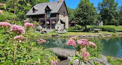 Authentic Mountain Retreat with Stunning Views and Large Park