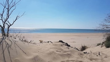 Vlak bij het strand