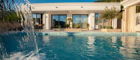A heated pool
