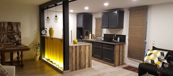 Unusual housing: Containers in a green and quiet setting