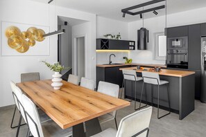 Dining - Villa Hill with private 32sqm heated pool and hydro-massage, 4 en-suite bedrooms, 200m from sandy the beach (Duce)