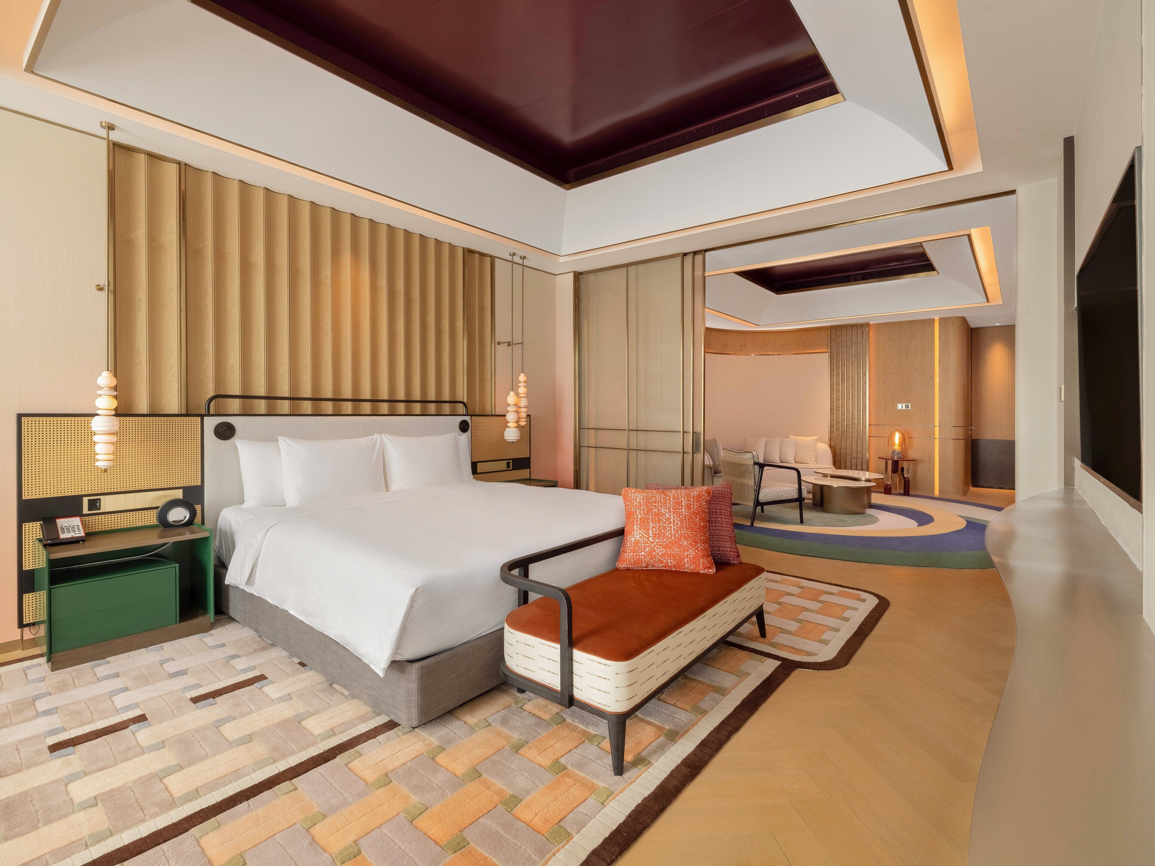 套房, 1 间卧室, 简易厨房 (Dining, Meeting) | 羽绒被、迷你吧（备有免费物品）、客房内保险箱、特色装修