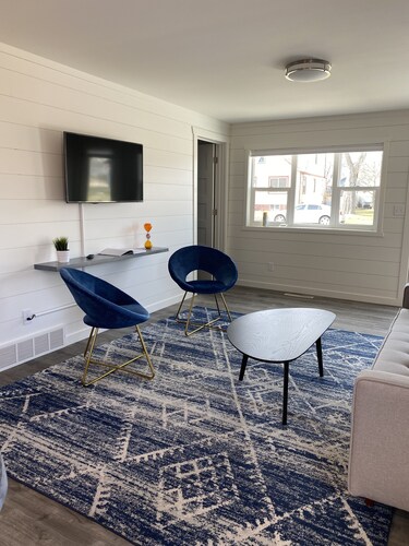 Fun MidMod home remodeled with private back yard.