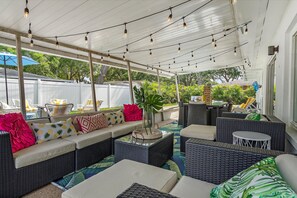 Terrace/patio - Sunny St Pete! Quick Drive to Beach, Private Pool, Pet Friendly (Seminole)