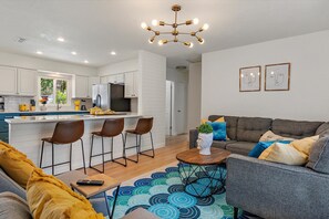 Living area - Sunny St Pete! Quick Drive to Beach, Private Pool, Pet Friendly (Seminole)