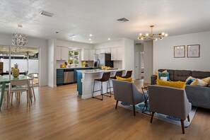 Living area - Sunny St Pete! Quick Drive to Beach, Private Pool, Pet Friendly (Seminole)