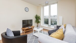 Apartment, 1 Queen-Bett | Wohnzimmer